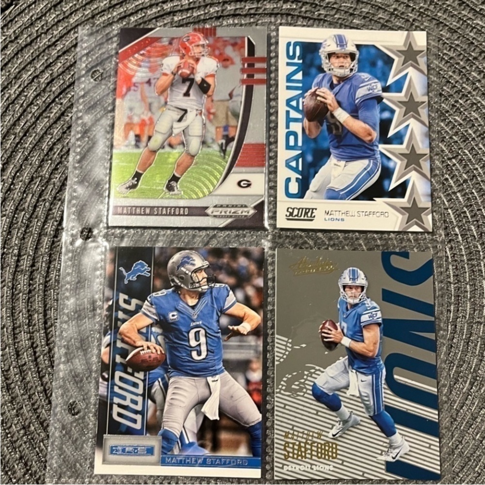 🏈 Matthew Stanford NFL Football Card Collection, Set of 4